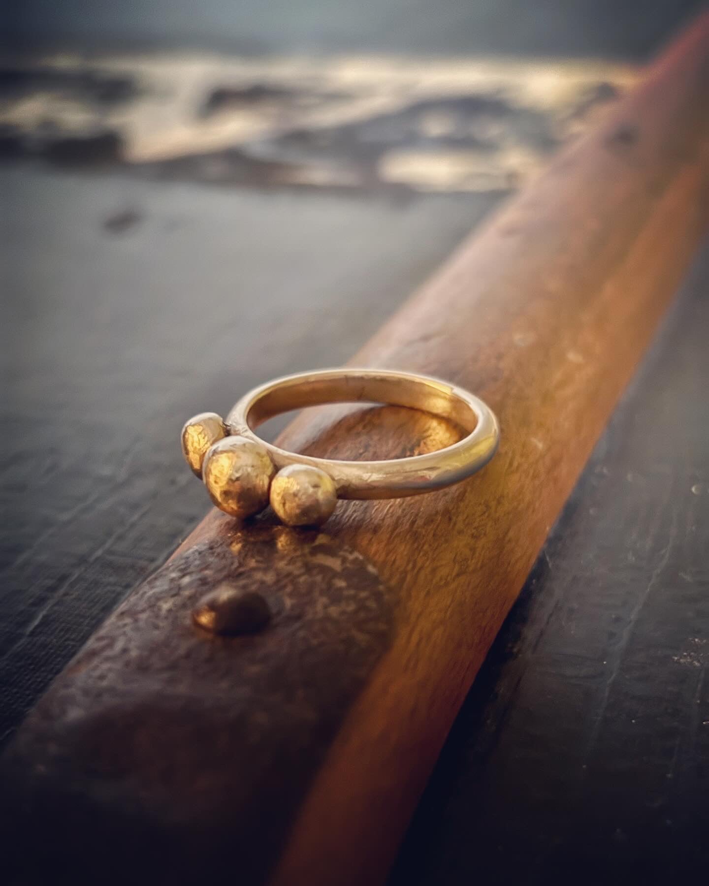Sterling Silver Large Bobble Ring