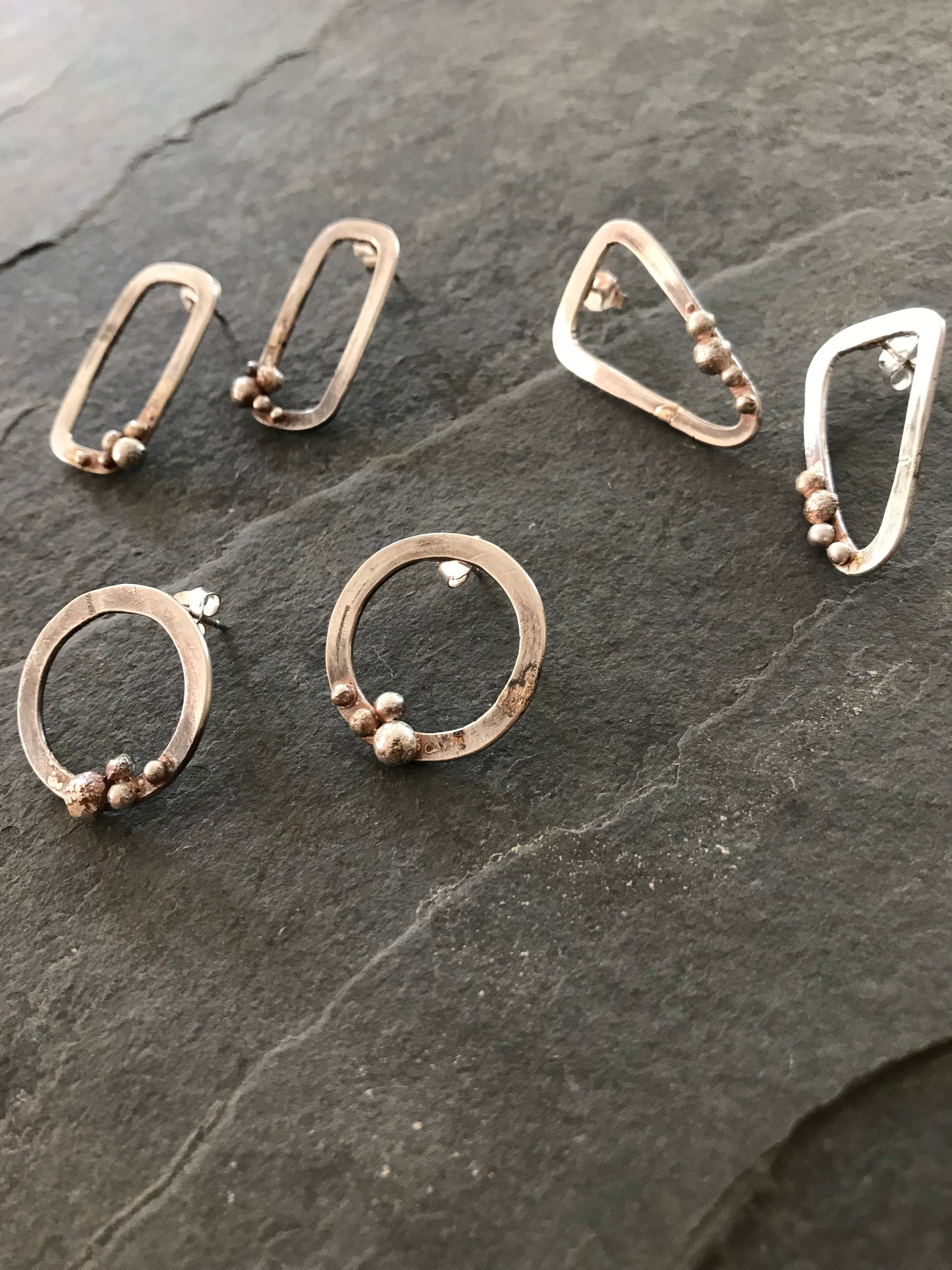 Sterling Silver Bobble Studs