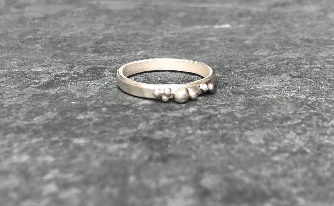Sterling Silver bobble ring