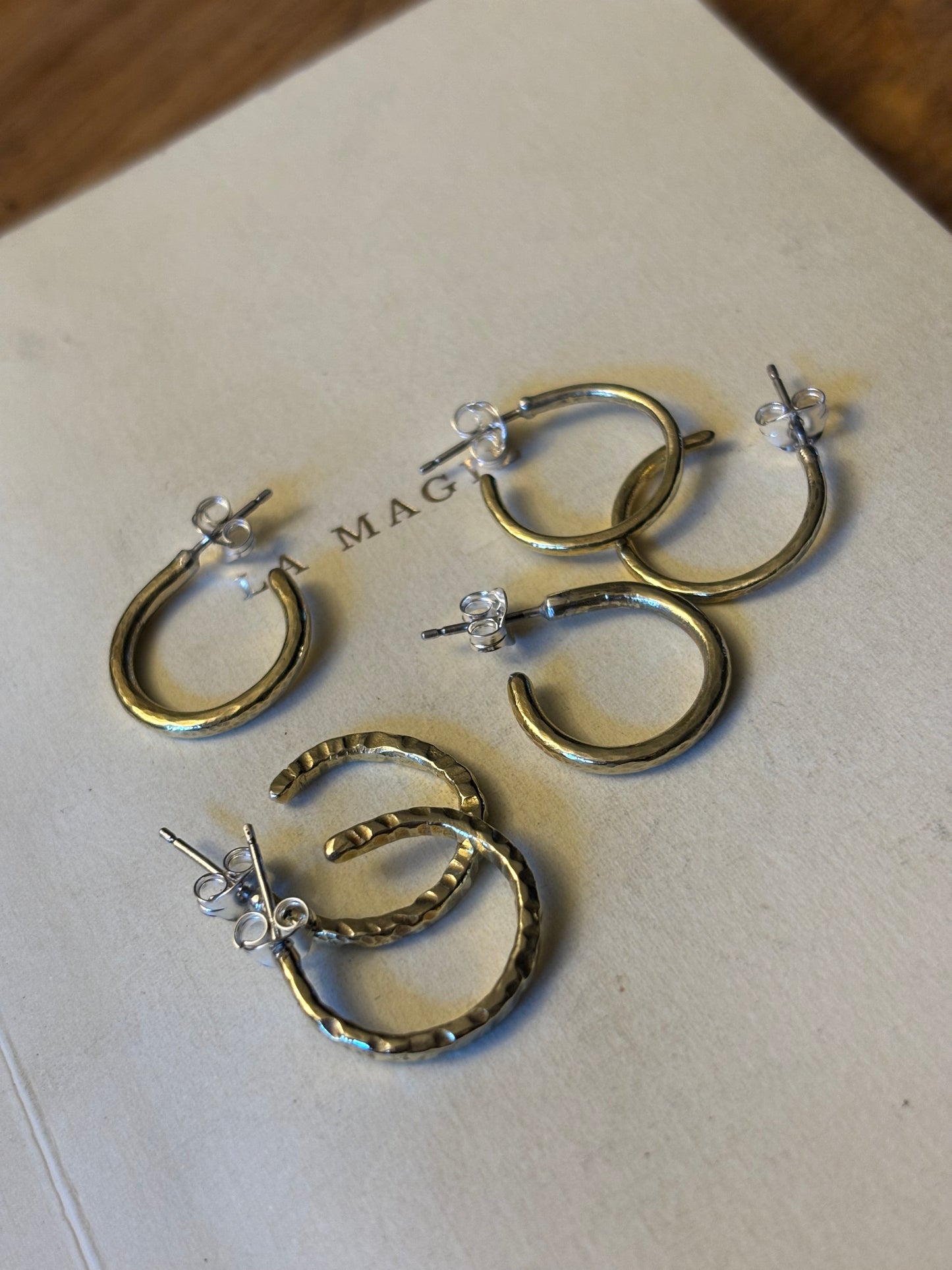 Brass Small Hoops