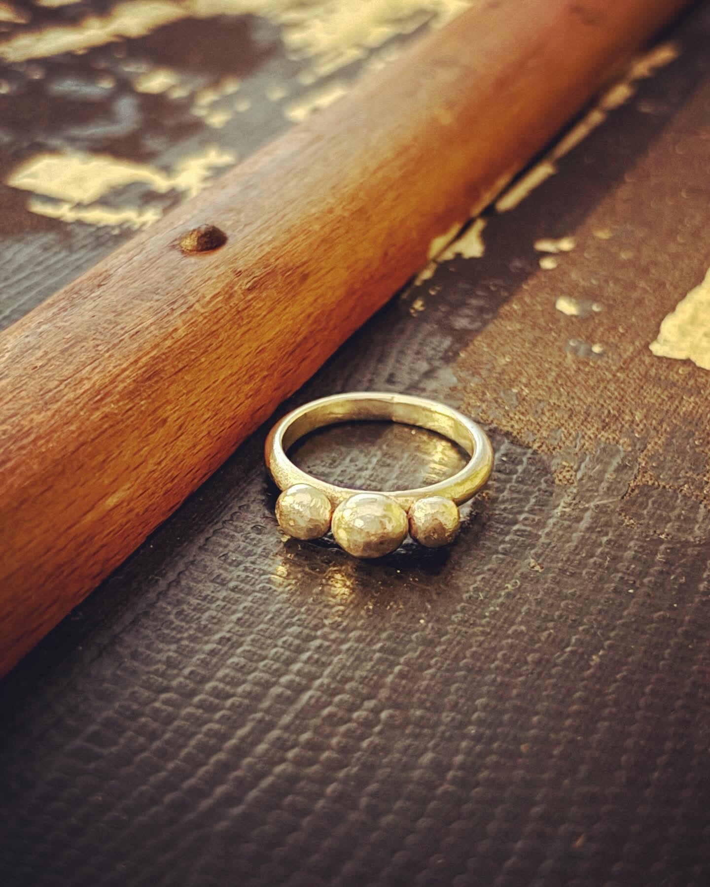 Sterling Silver Large Bobble Ring