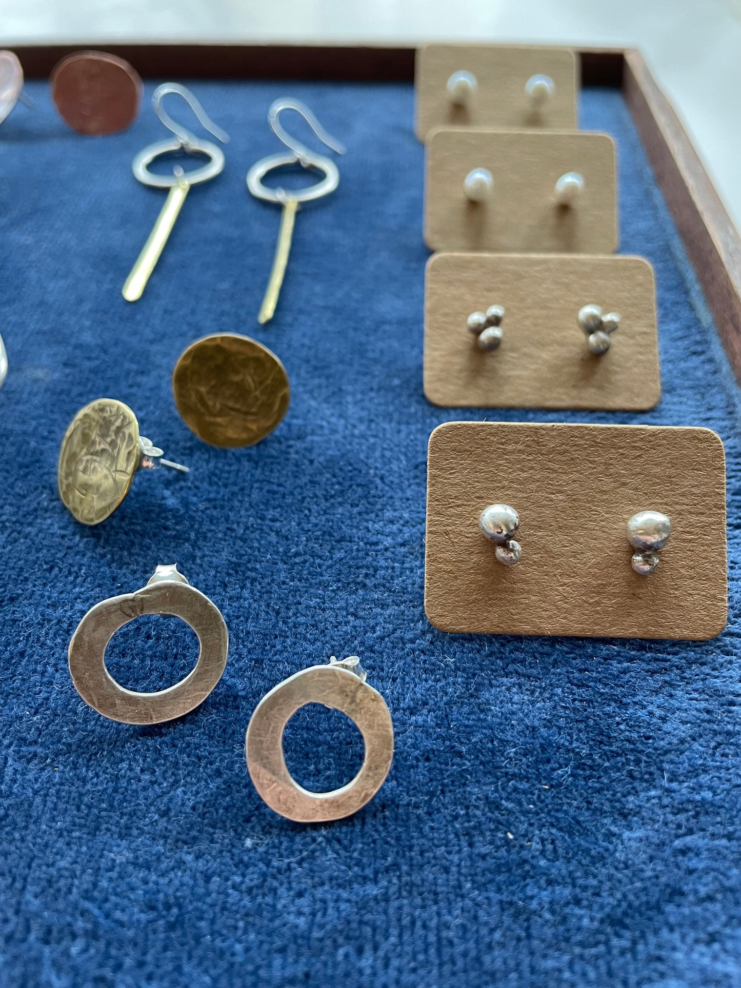 Sterling silver 2 Bobble Studs