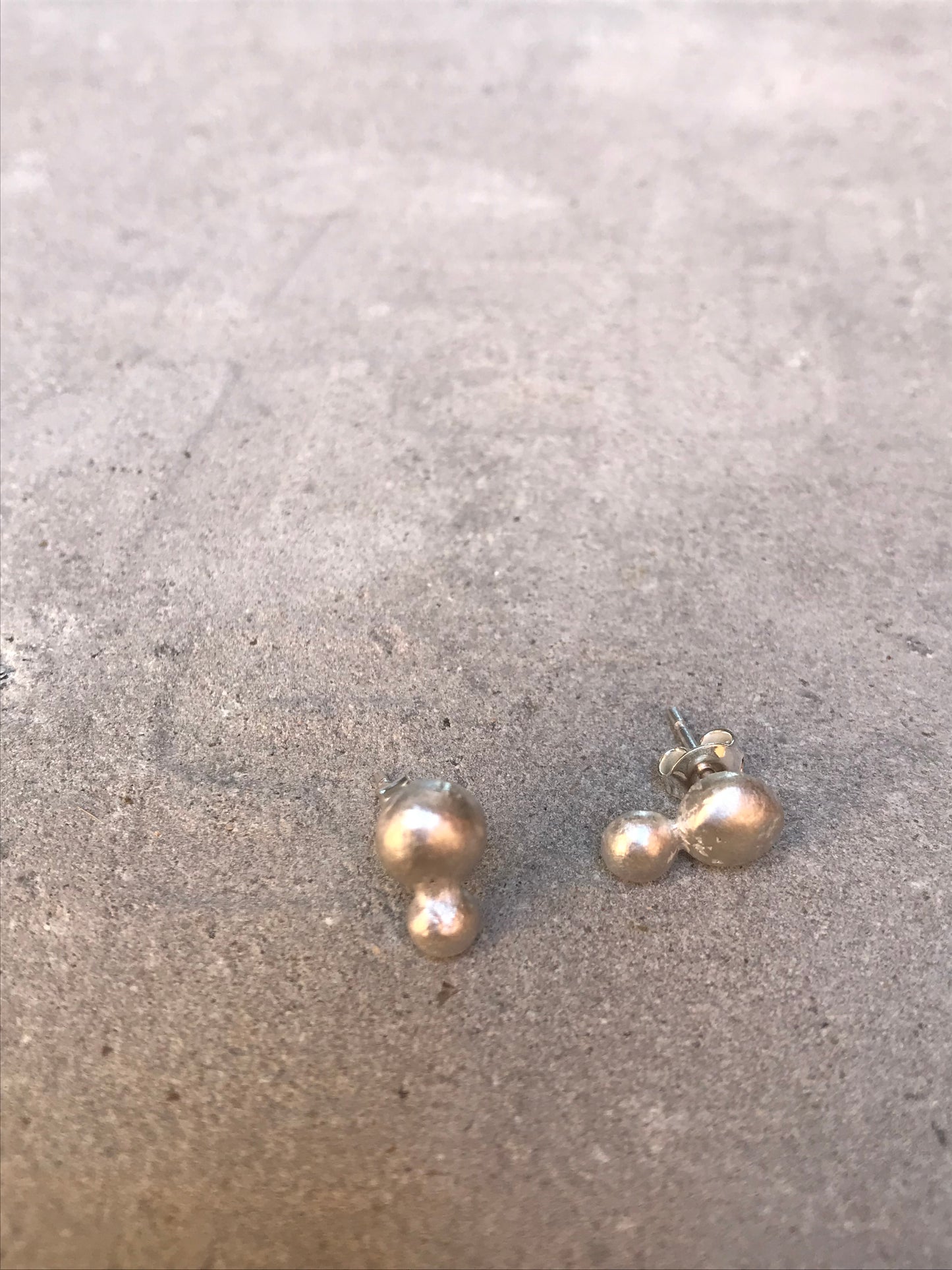 Sterling silver 2 Bobble Studs