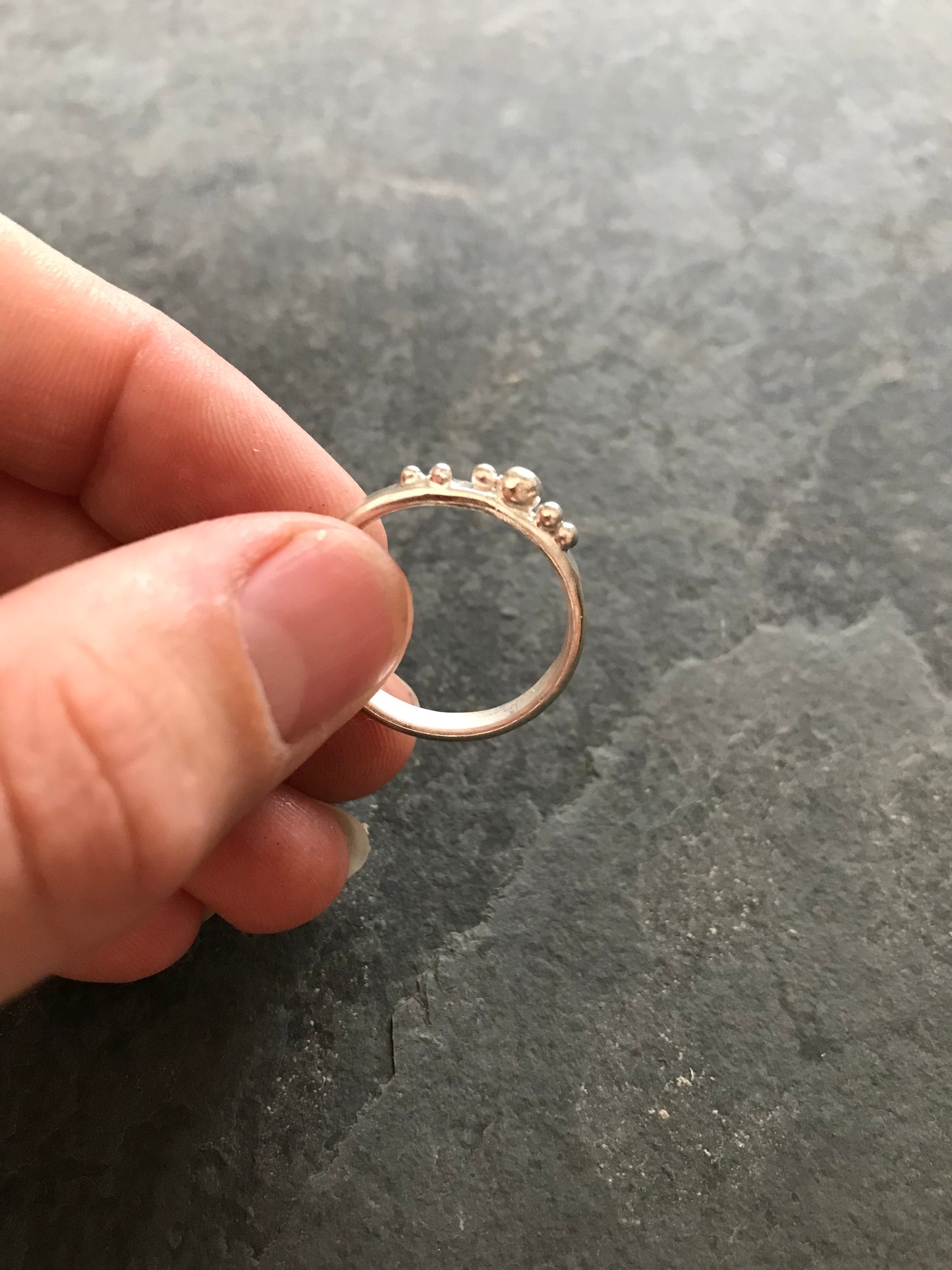 Sterling Silver bobble ring