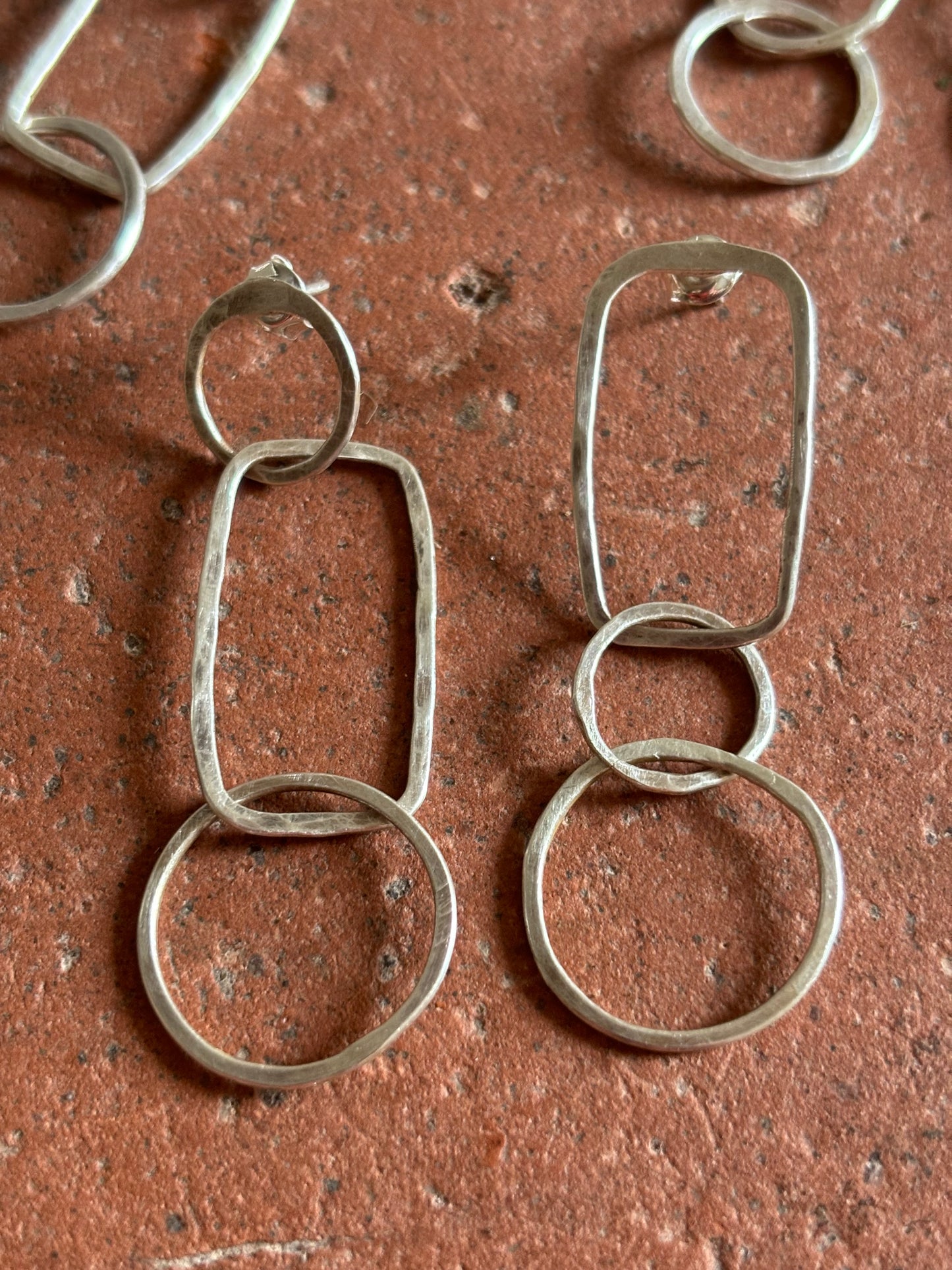 Sterling Silver Geometric Earrings
