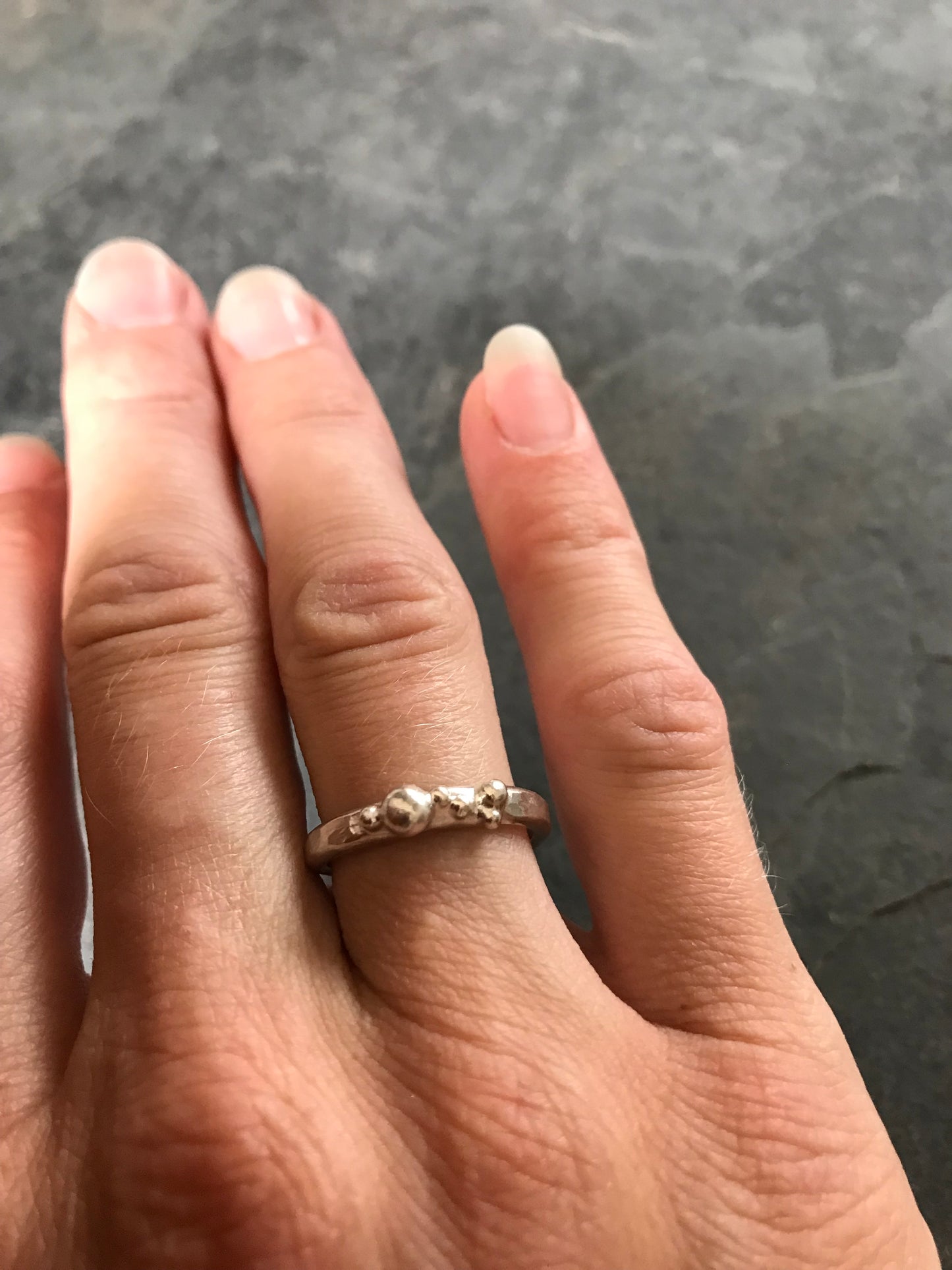 Sterling Silver bobble ring