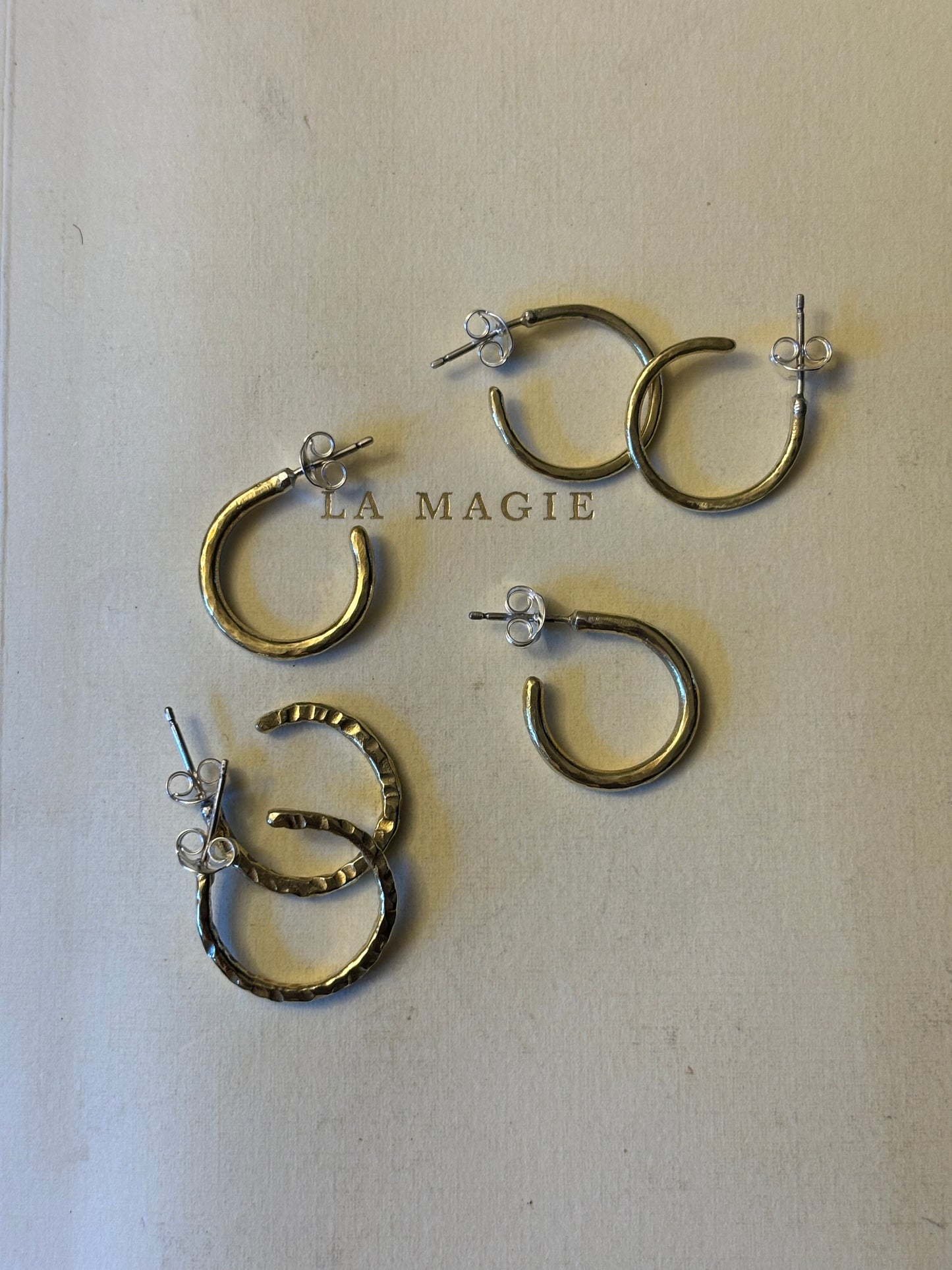 Brass Small Hoops