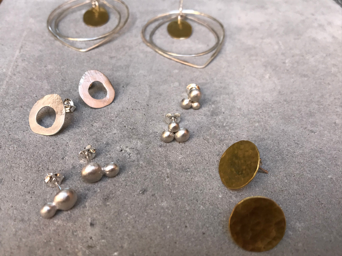 Sterling silver 2 Bobble Studs