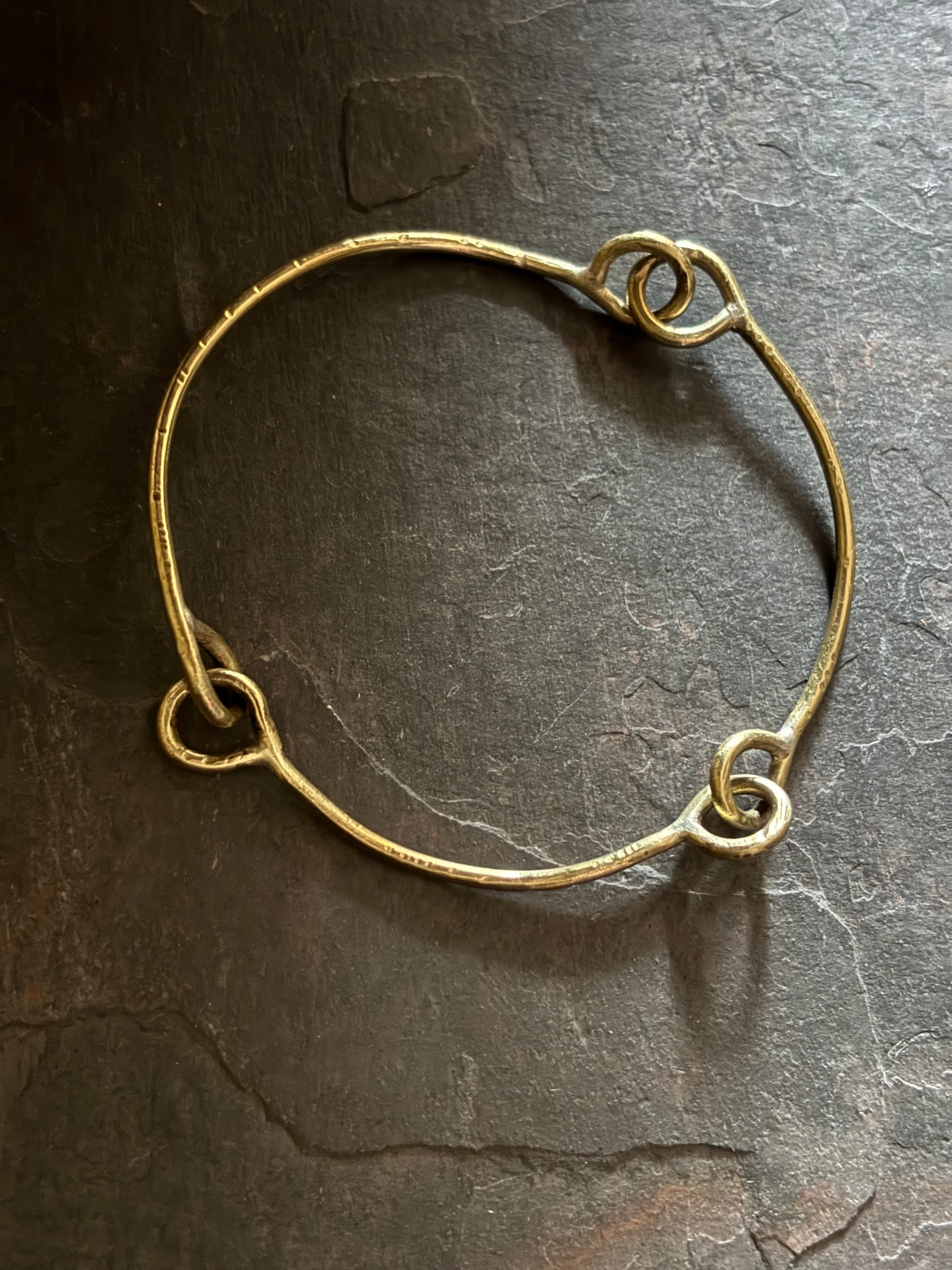 Brass Linked Bangle