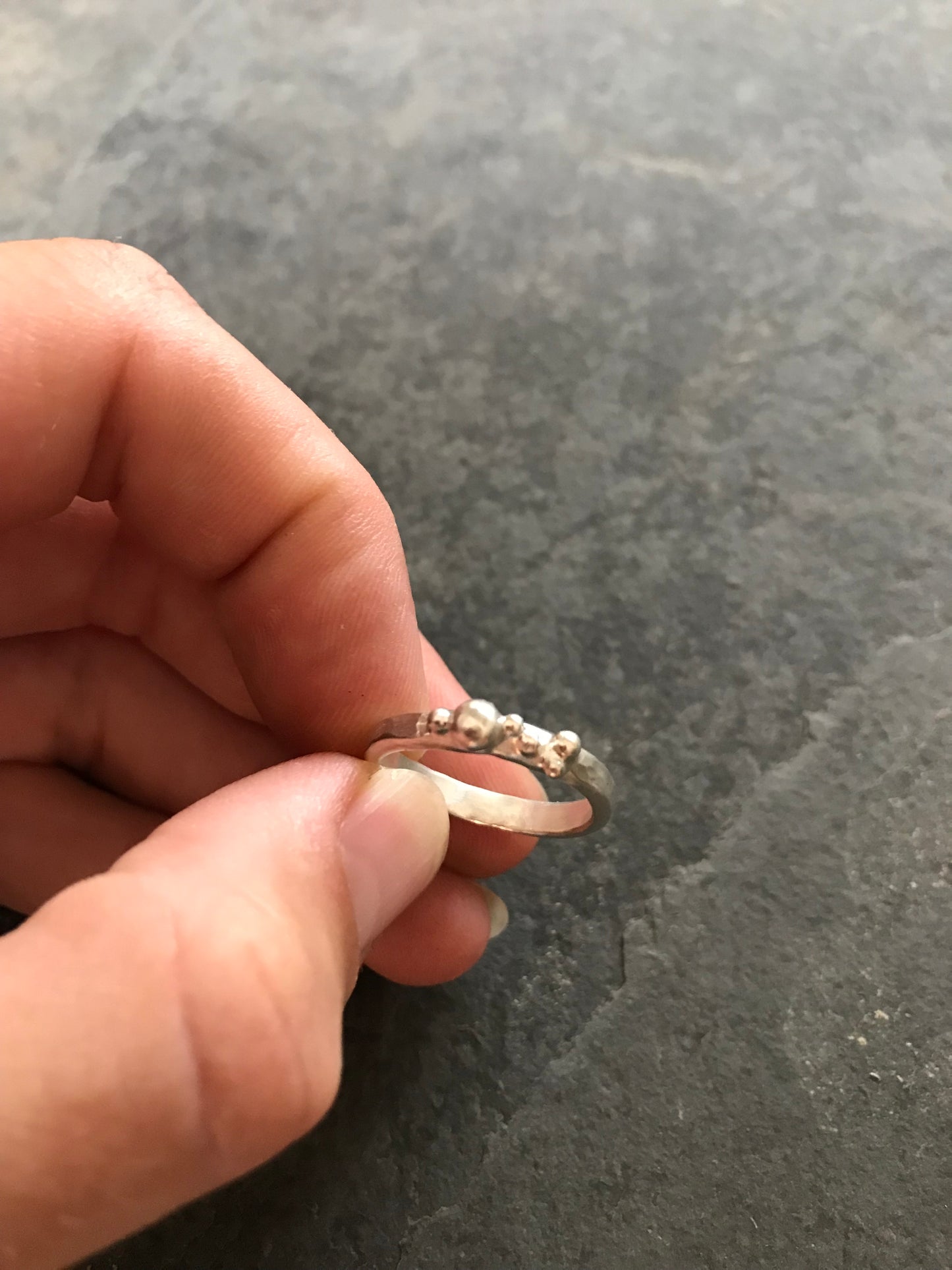 Sterling Silver bobble ring