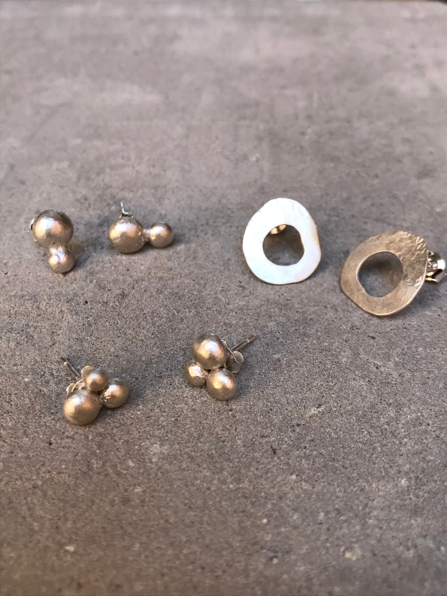 Sterling silver 2 Bobble Studs