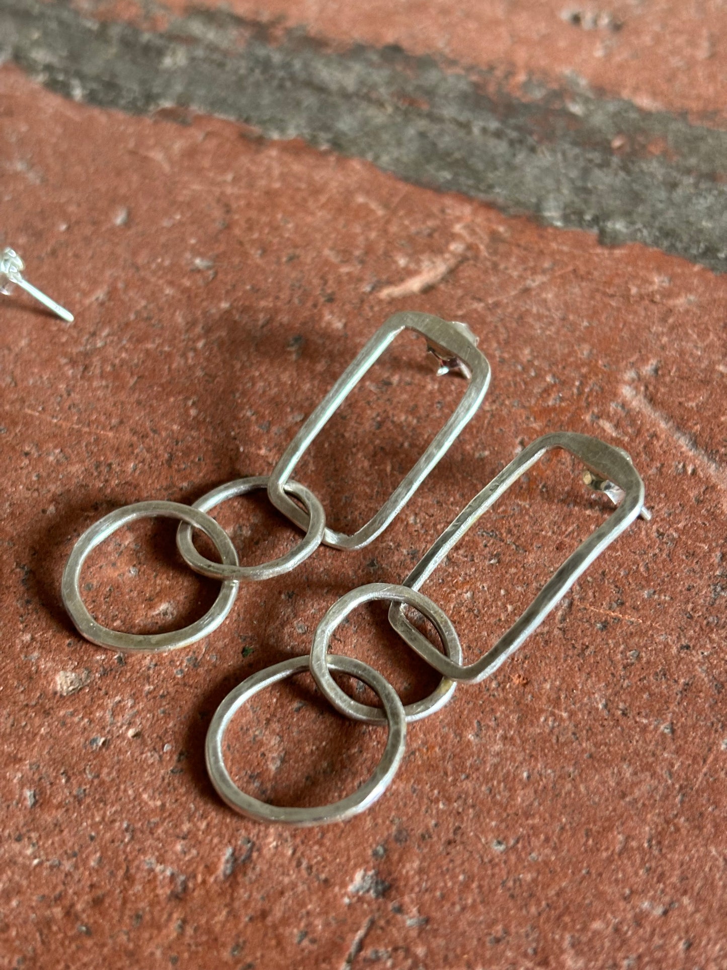 Sterling Silver Geometric Earrings
