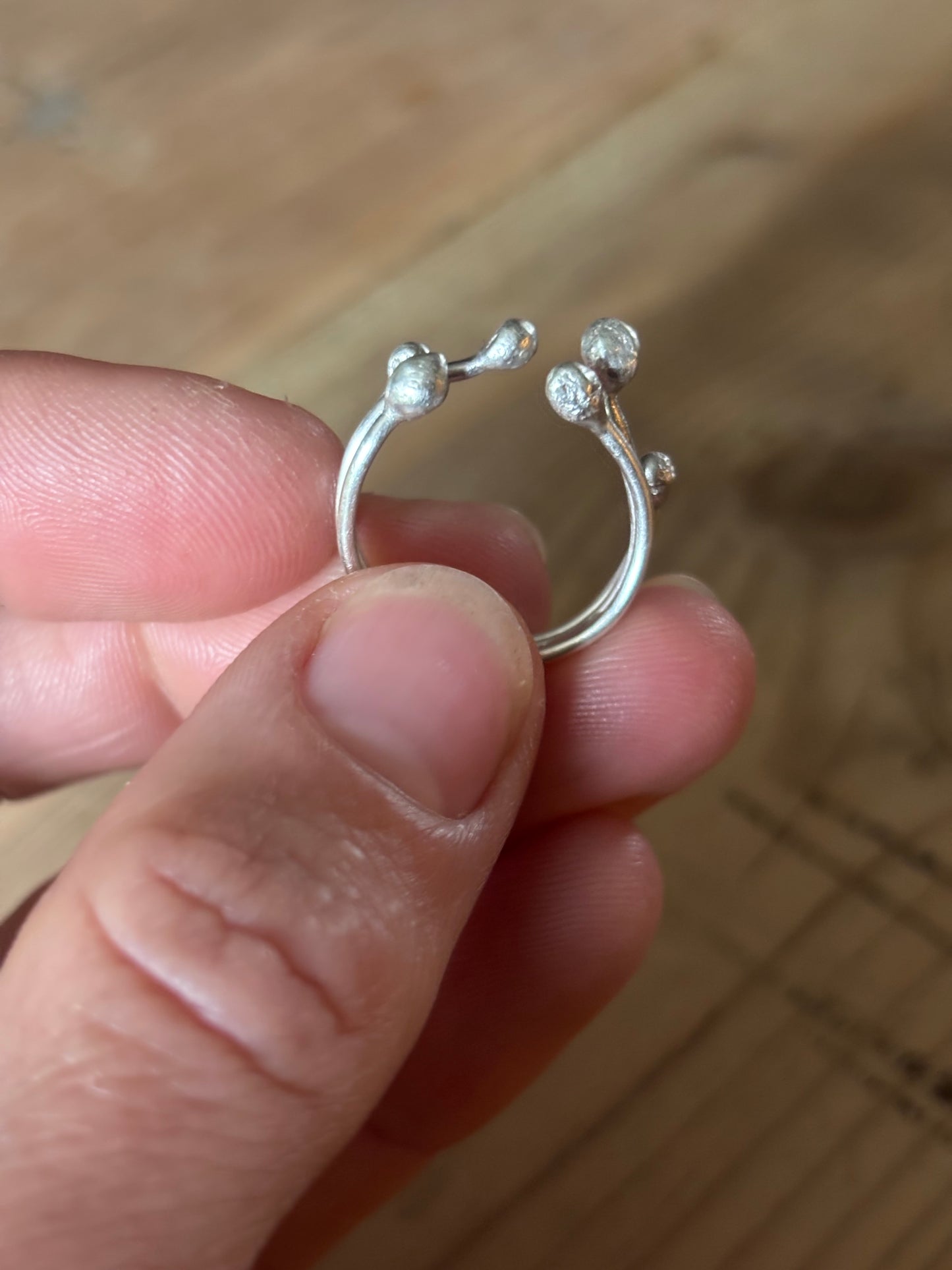Sterling Silver Twigs and Berries Ring