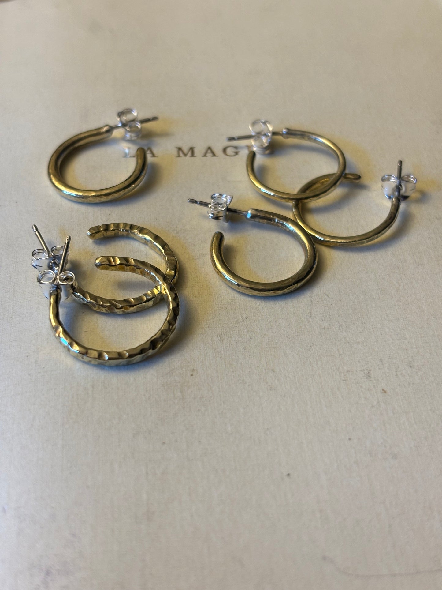 Brass Small Hoops