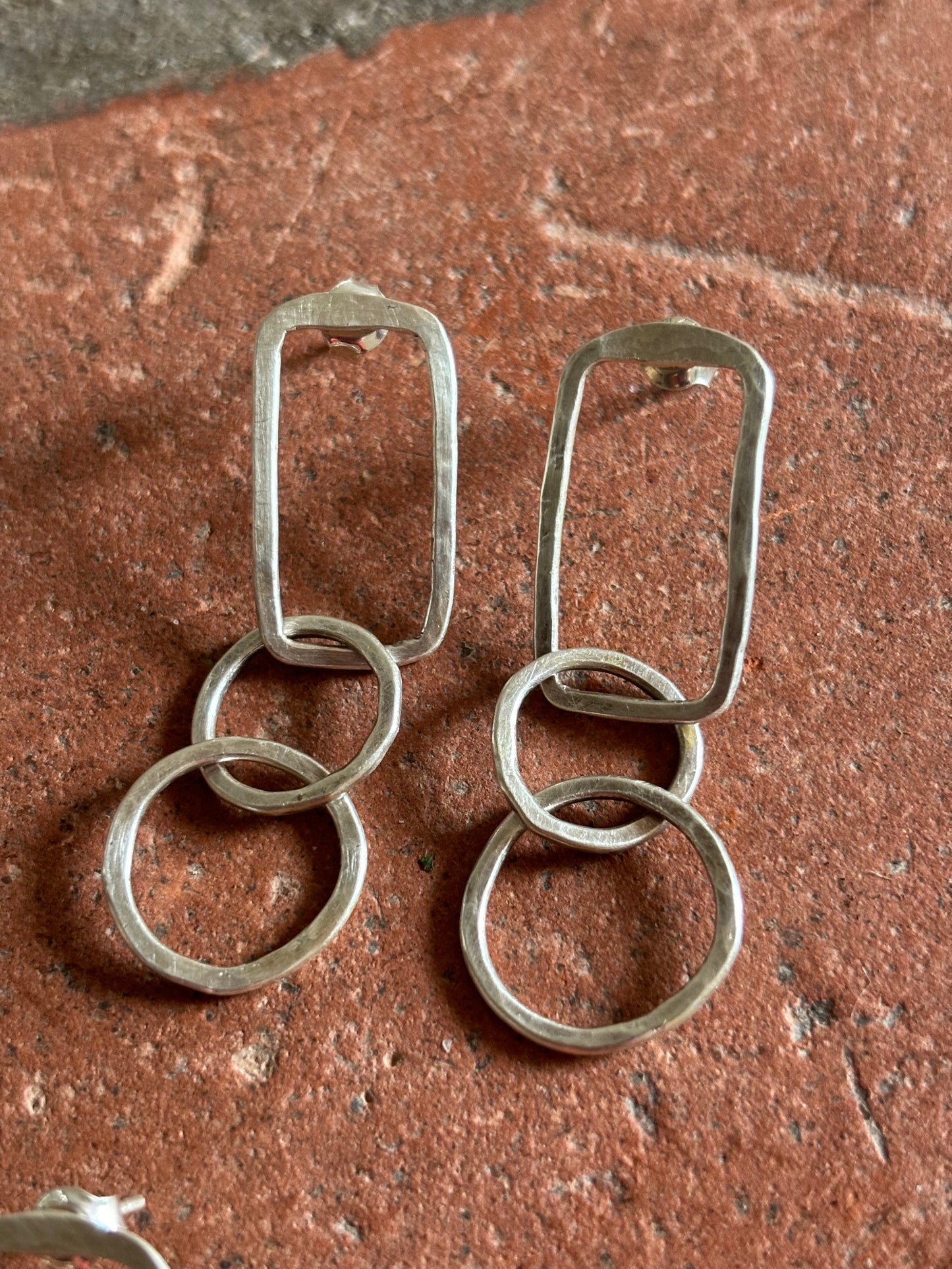 Sterling Silver Geometric Earrings