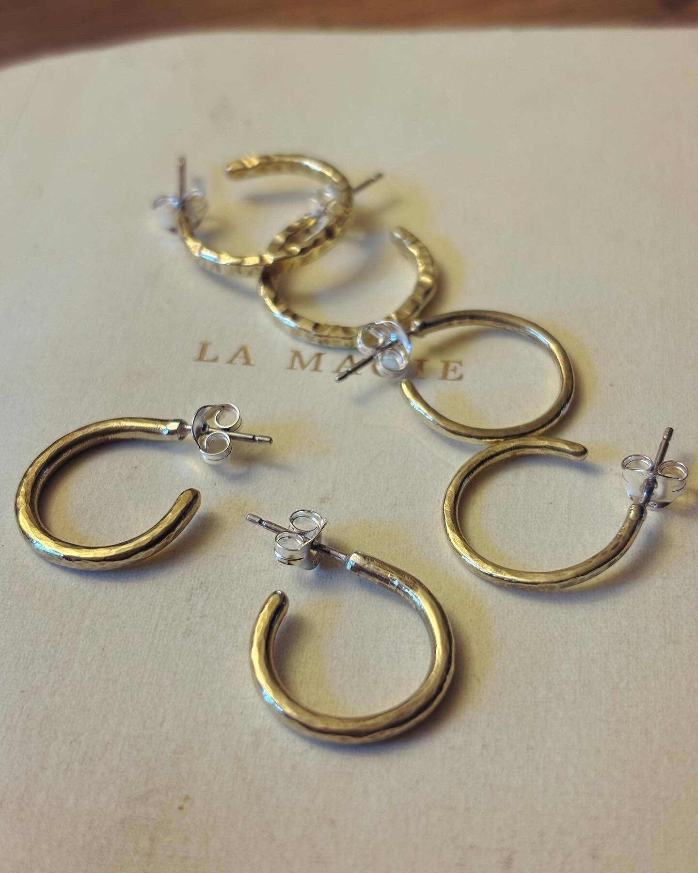 Brass Small Hoops