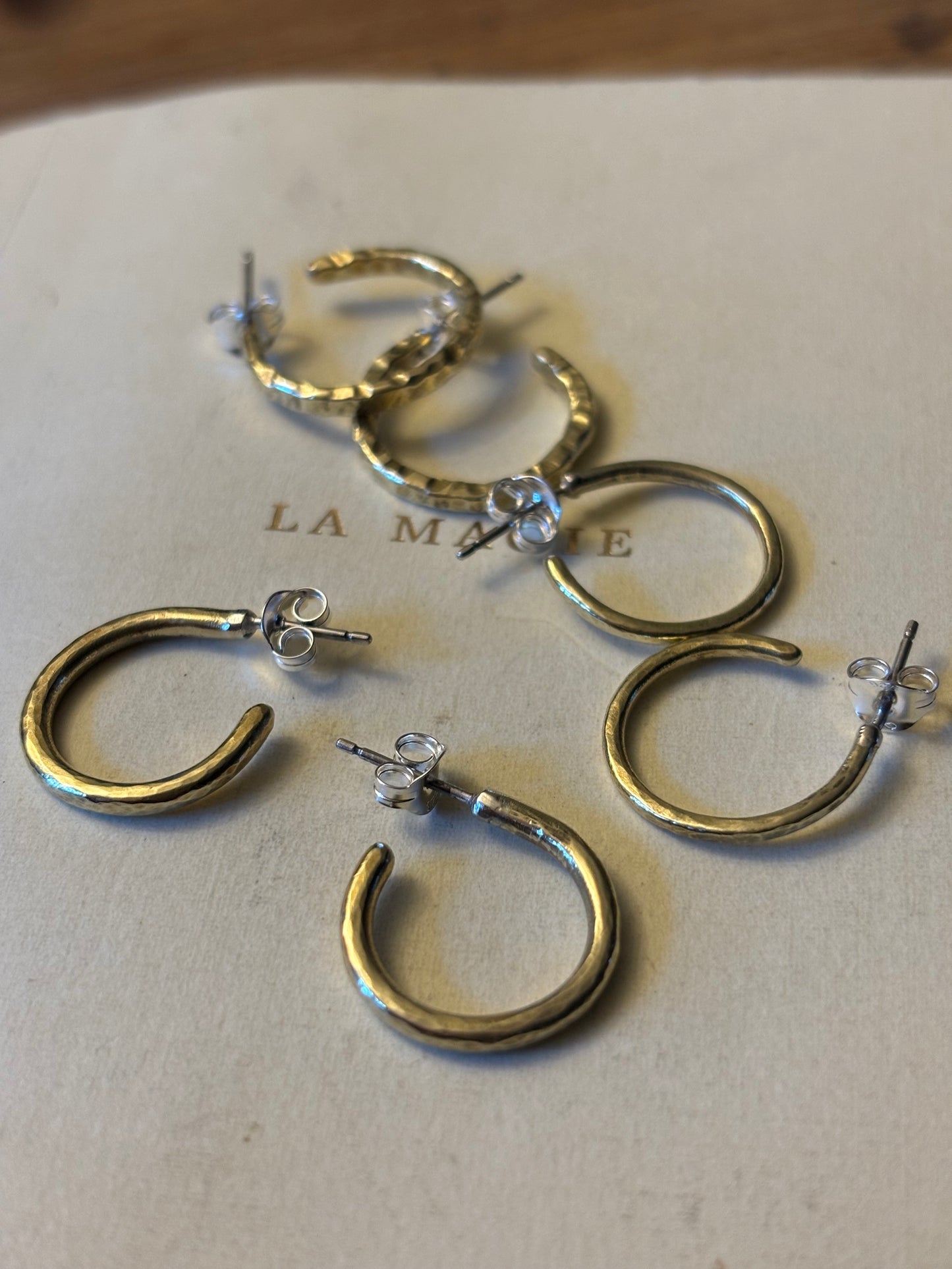 Brass Small Hoops