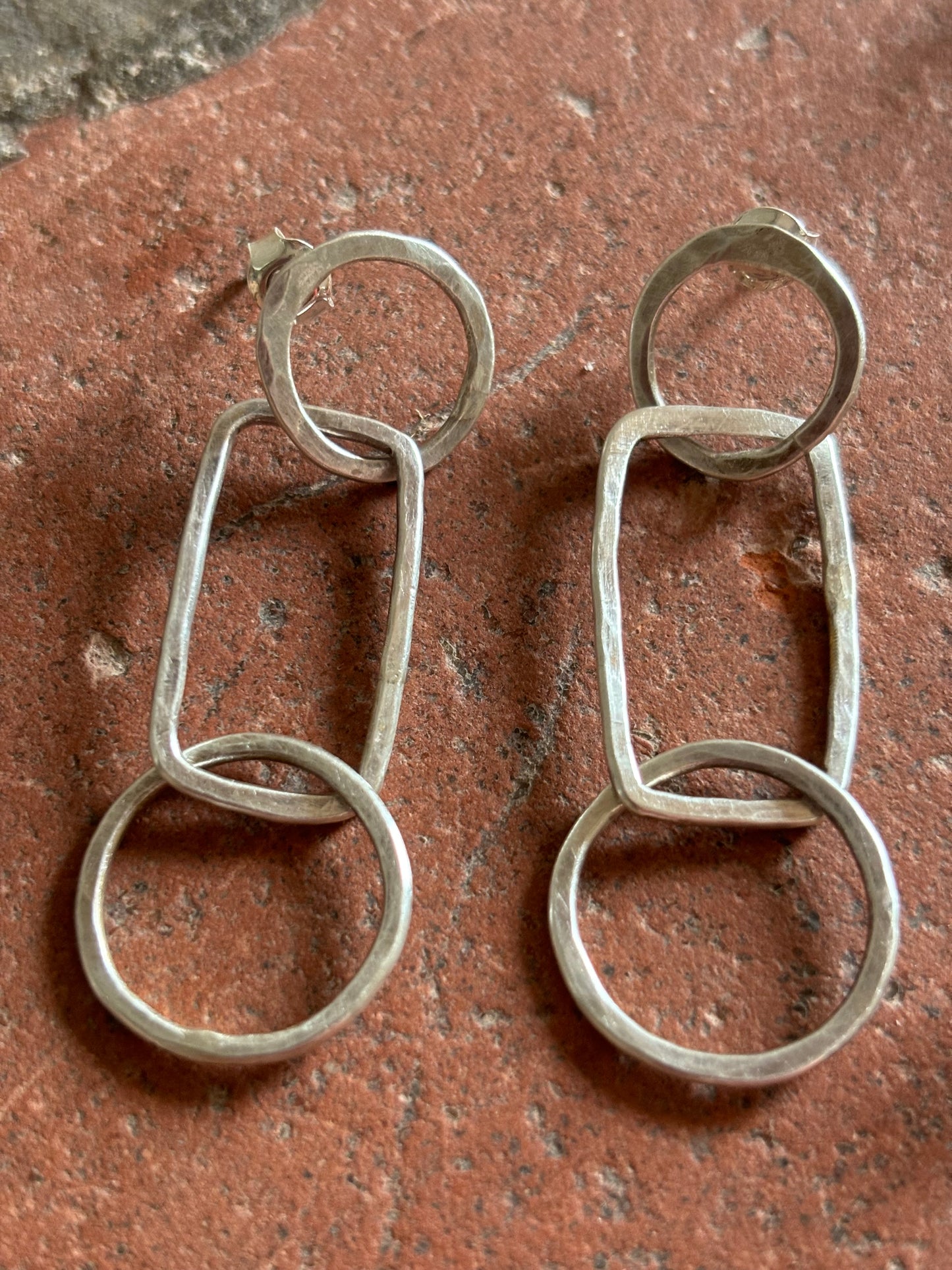 Sterling Silver Geometric Earrings