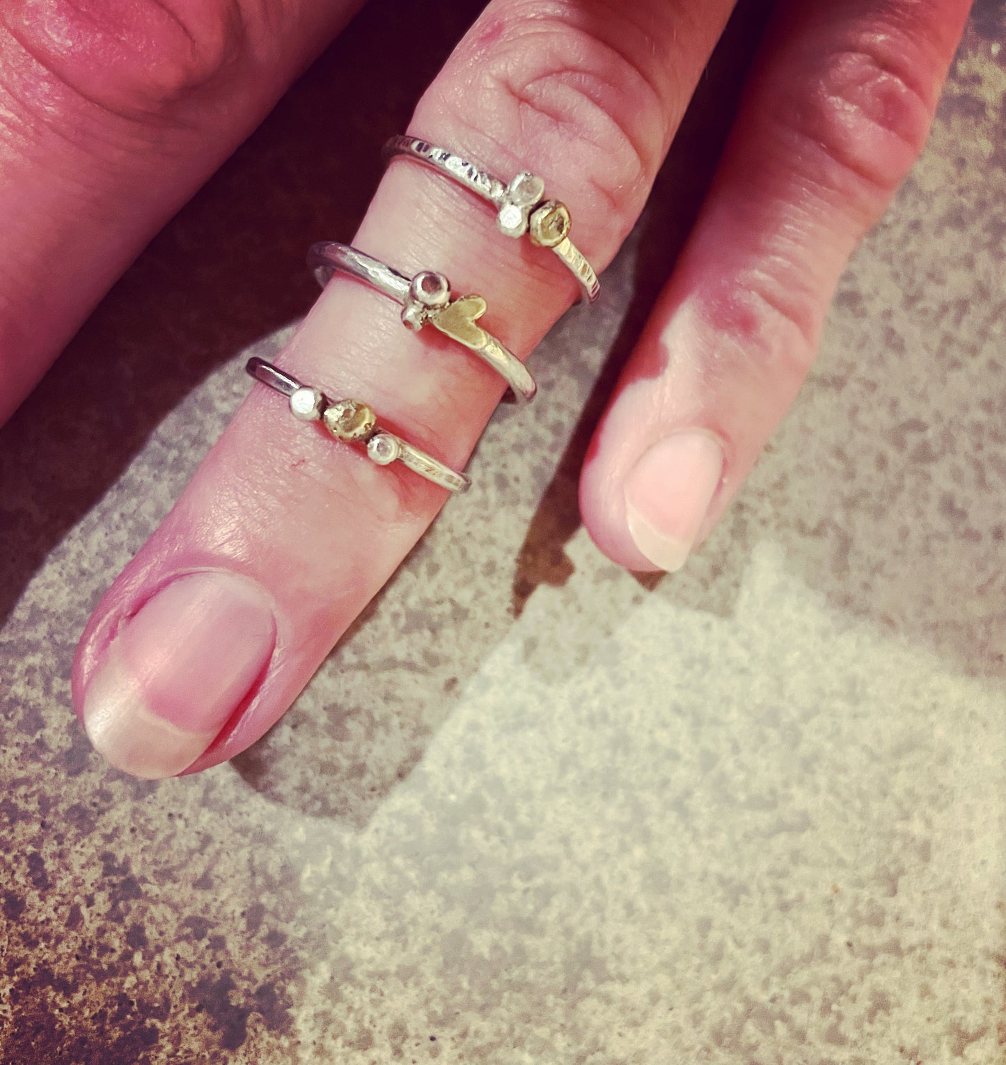 Sterling Silver Bobble Ring