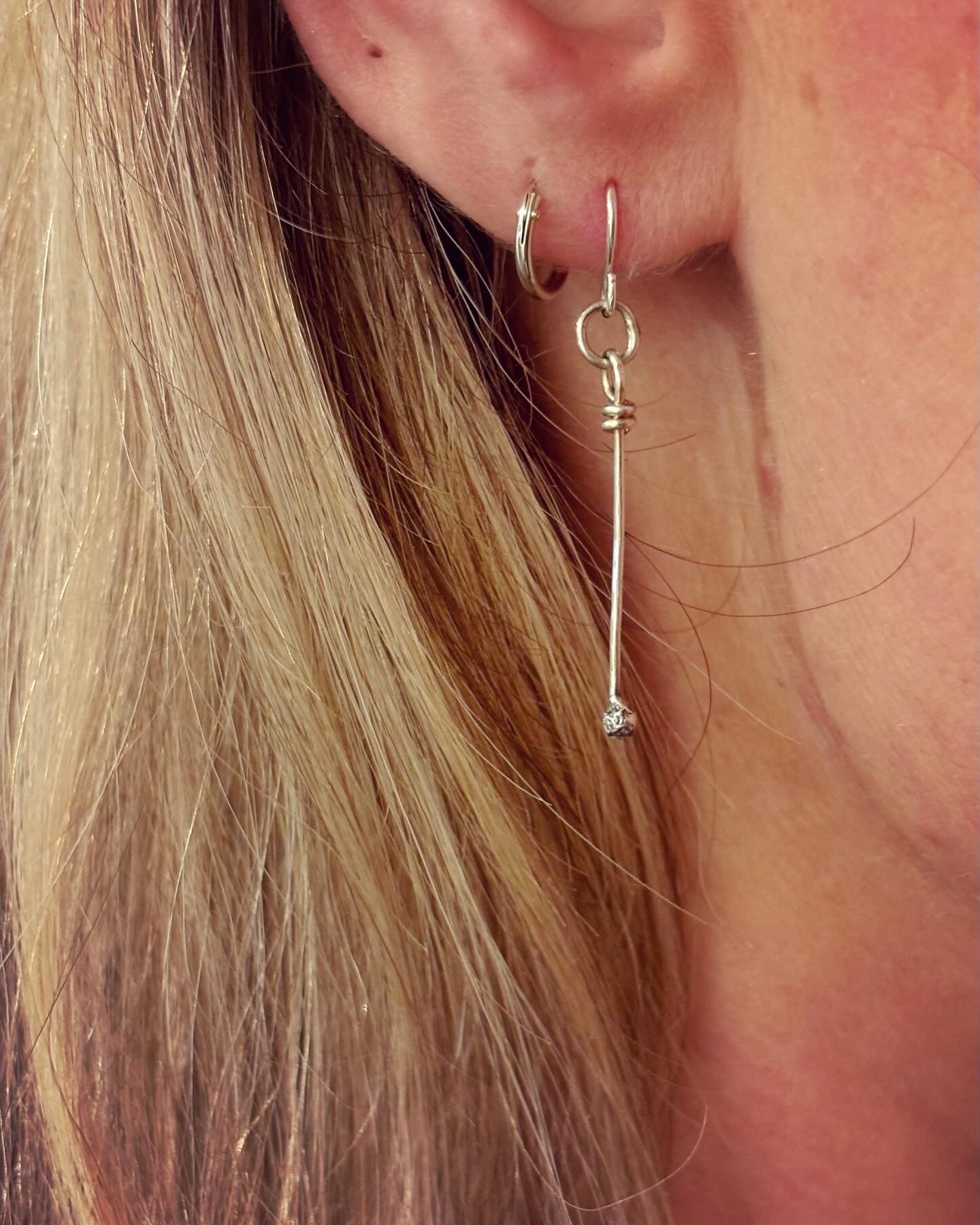 Sterling Silver Delicate Drop Earrings