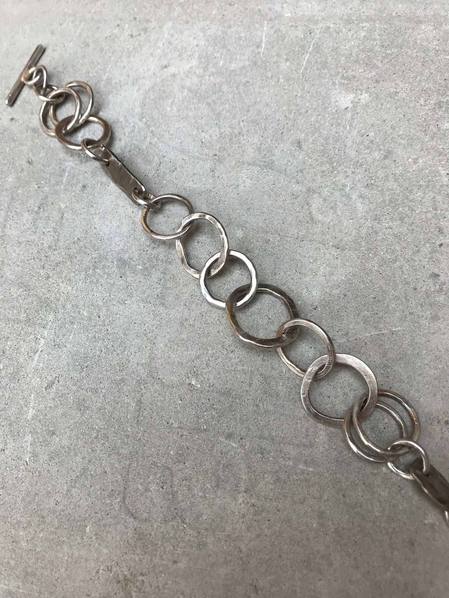 Multi Link Oxidised Bracelet