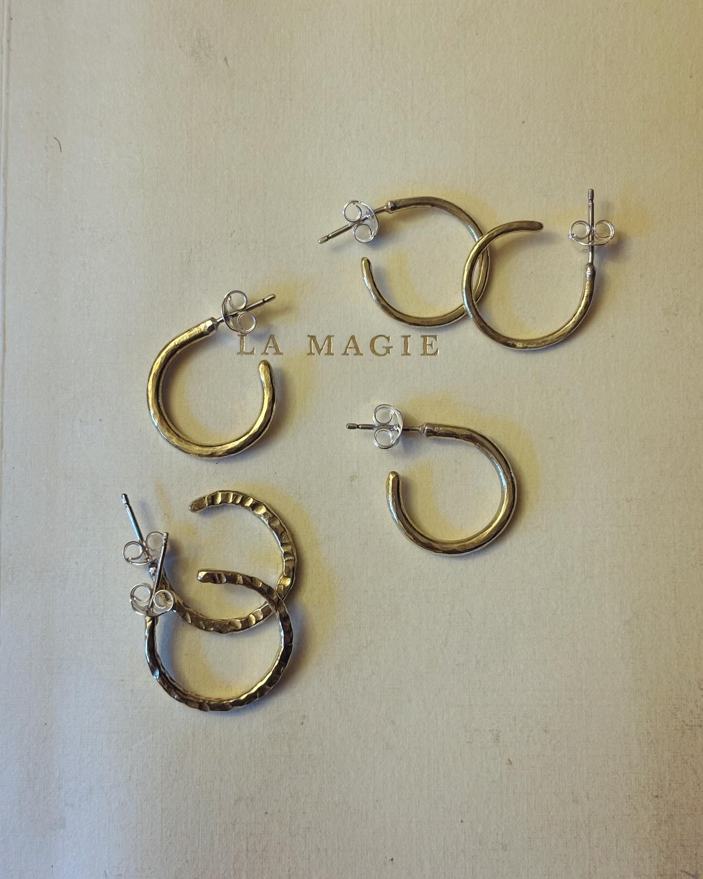 Brass Small Hoops