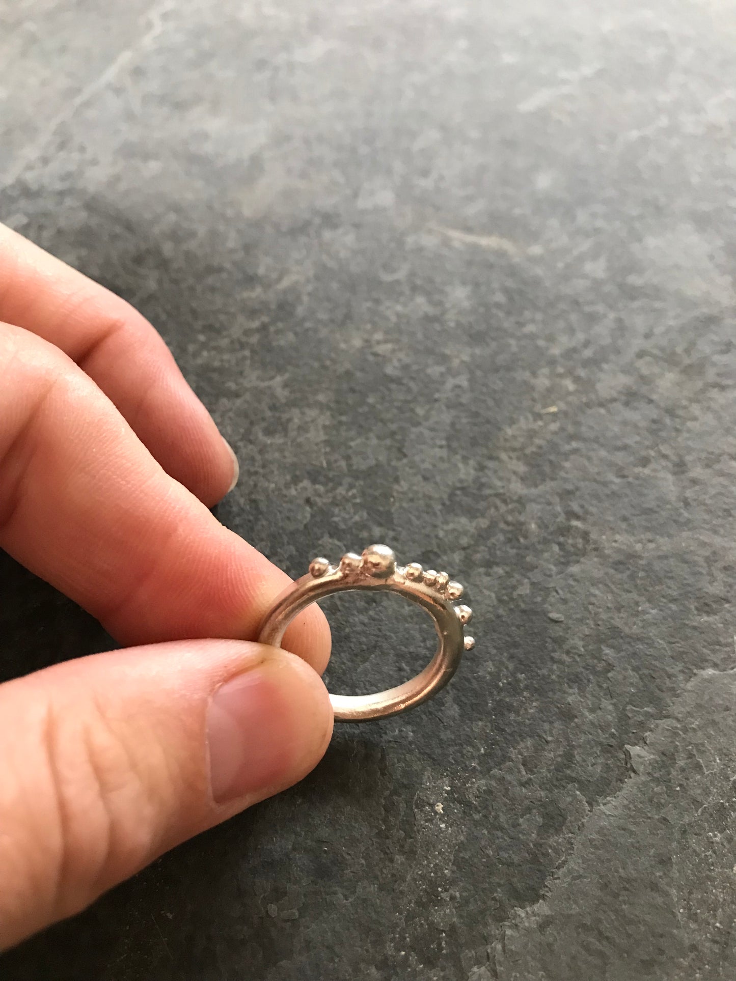 Sterling Silver bobble ring