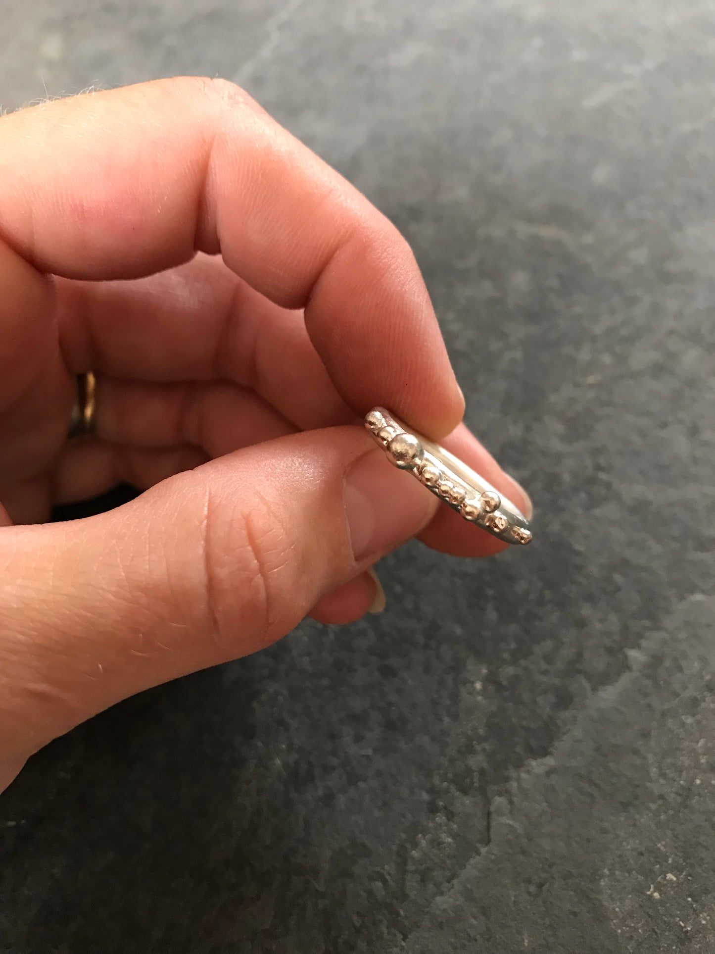 Sterling Silver bobble ring