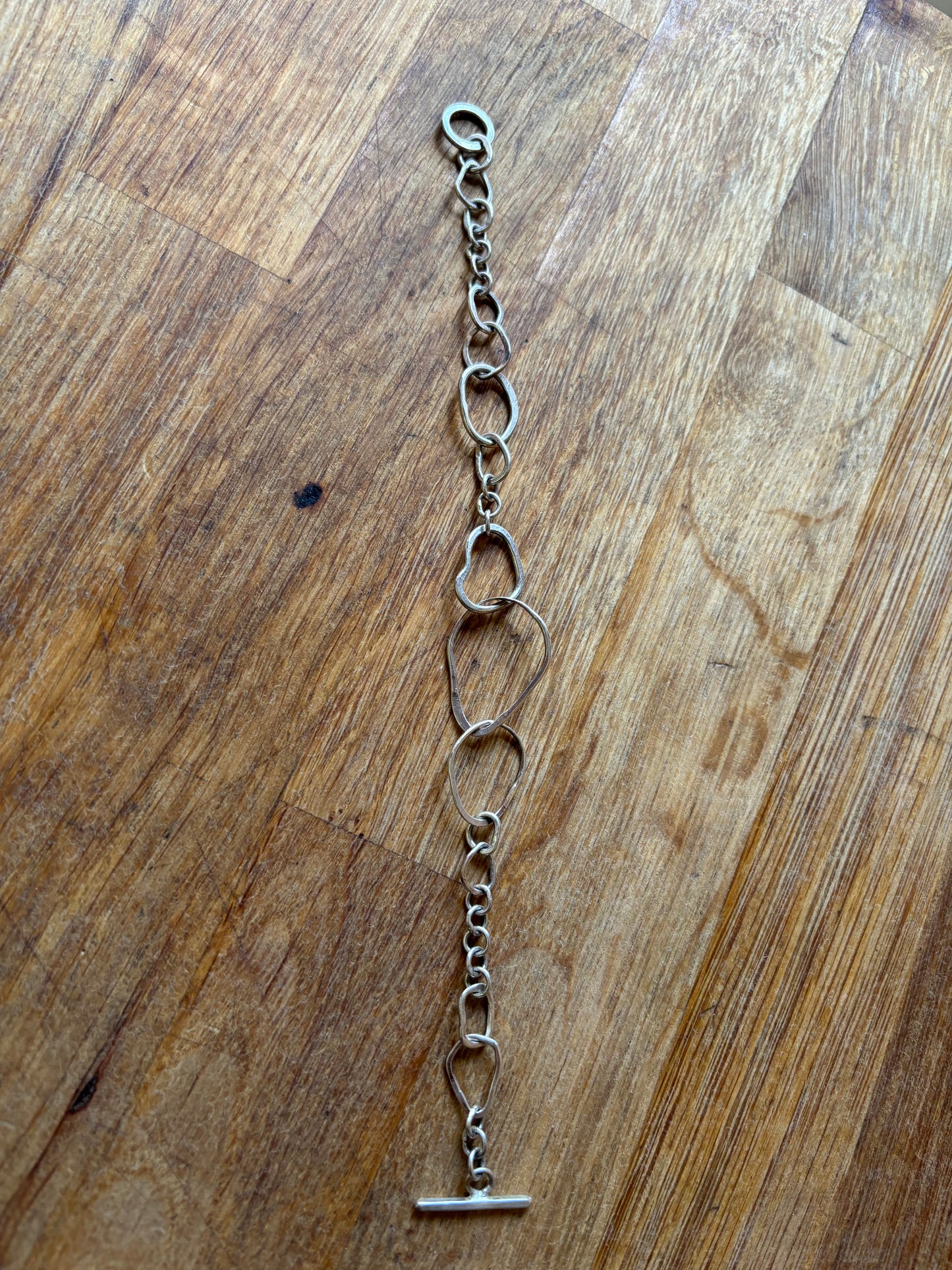 Sterling Silver Irregular Link Bracelet